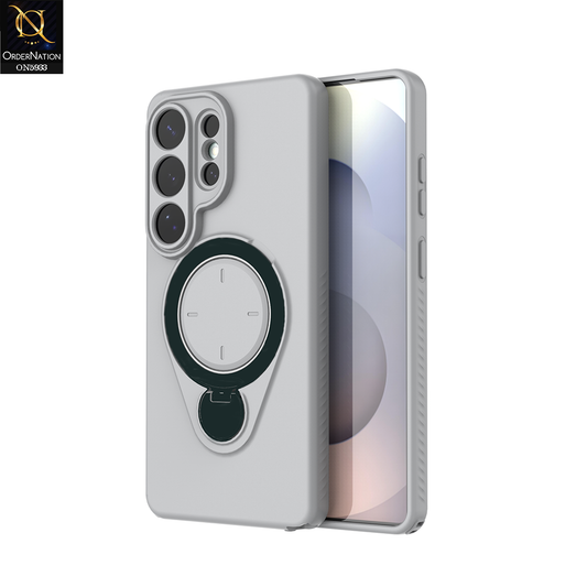 Samsung Galaxy s26 Ultra Cover - Gray - MagSafe Compatible Case with Foldable Kickstand