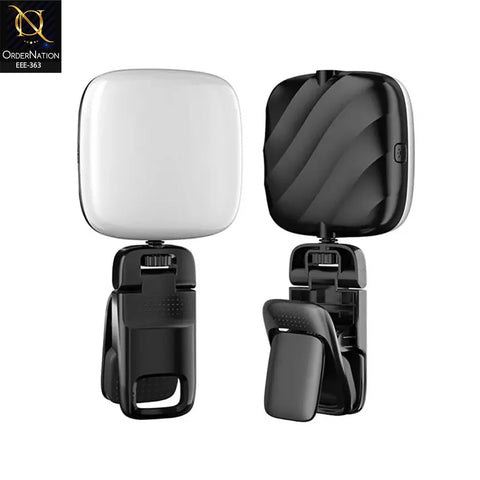D1 Highlight LED Portable Clip-On Fill Light, 3 Color Modes | Rechargeable Mini Photography & Streaming Light