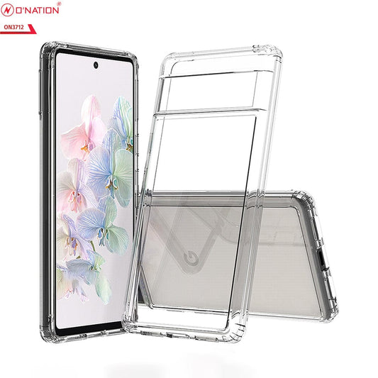 Google Pixel 7 Cover  - ONation Crystal Series - Premium Quality Clear Case No Yellowing Back With Smart Shockproof Cushions