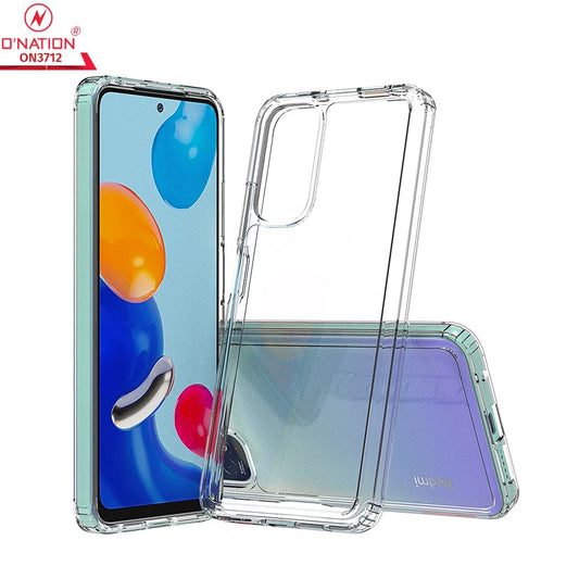 Xiaomi Redmi Note 11 Cover  - ONation Crystal Series - Premium Quality Clear Case No Yellowing Back With Smart Shockproof Cushions