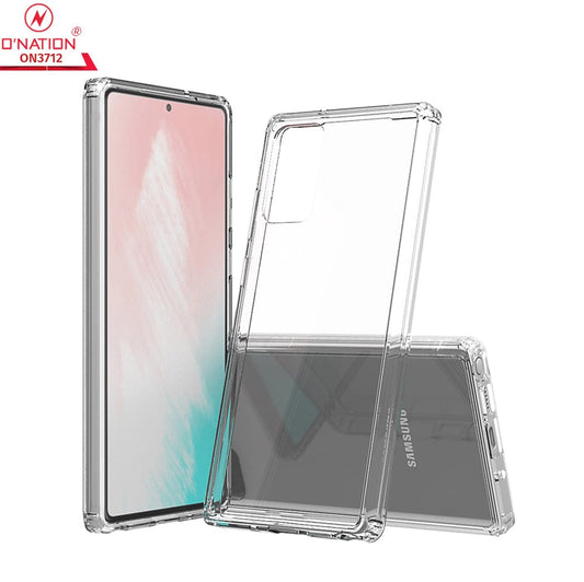 Samsung Galaxy Note 20 Cover  - ONation Crystal Series - Premium Quality Clear Case No Yellowing Back With Smart Shockproof Cushions