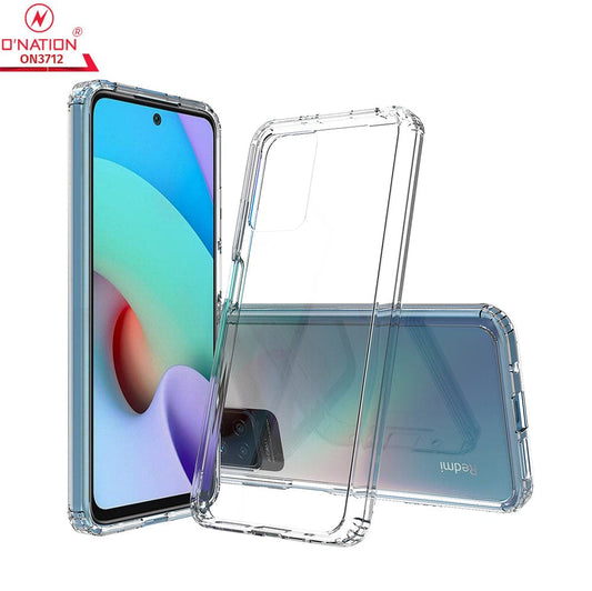 Xiaomi Redmi 10 Prime Cover  - ONation Crystal Series - Premium Quality Clear Case No Yellowing Back With Smart Shockproof Cushions