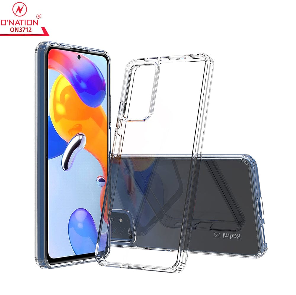 Xiaomi Redmi Note 11 Pro 5G Cover  - ONation Crystal Series - Premium Quality Clear Case No Yellowing Back With Smart Shockproof Cushions