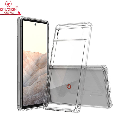 Google Pixel 6 Cover  - ONation Crystal Series - Premium Quality Clear Case No Yellowing Back With Smart Shockproof Cushions