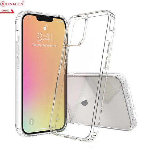 iPhone 14 Cover  - ONation Crystal Series - Premium Quality Clear Case No Yellowing Back With Smart Shockproof Cushions