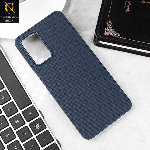 Oppo A54s Cover - Blue - New Dotted Leather Texture Soft Borders Case