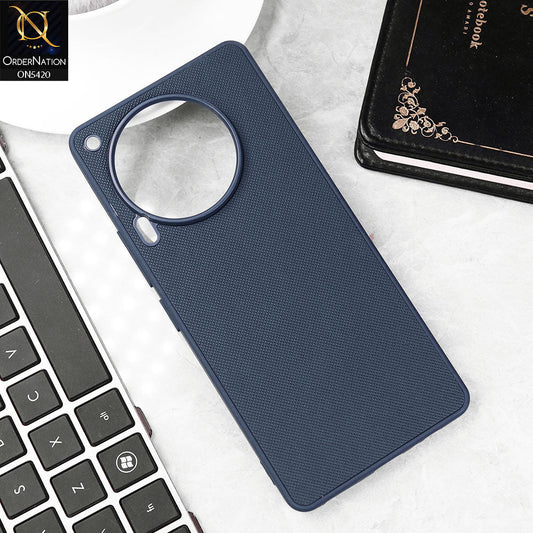 Tecno Camon 30 Cover - Blue - New Dotted Leather Texture Soft Borders Case