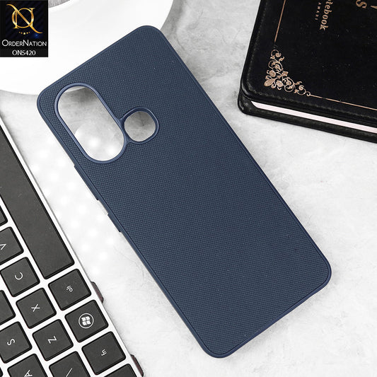 Infinix Hot 11s Cover - Blue - New Dotted Leather Texture Soft Borders Case