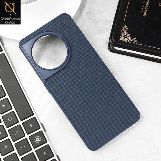 OnePlus Ace 2 Cover - Blue - New Dotted Leather Texture Soft Borders Case