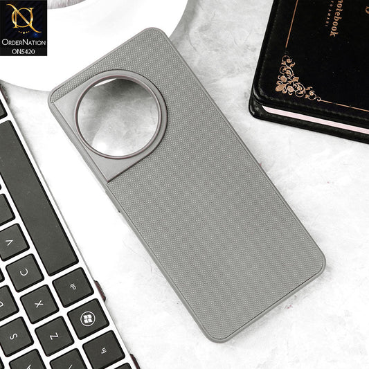 OnePlus Ace 2 Cover - Gray - New Dotted Leather Texture Soft Borders Case