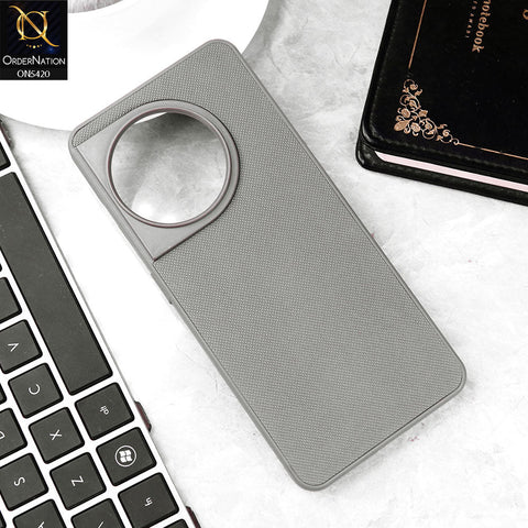 OnePlus Ace 2 Cover - Gray - New Dotted Leather Texture Soft Borders Case