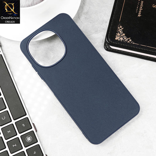 Tecno Pop 9 Cover - Blue - New Dotted Leather Texture Soft Borders Case