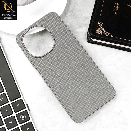 Tecno Spark Go 1 Cover - Gray - New Dotted Leather Texture Soft Borders Case