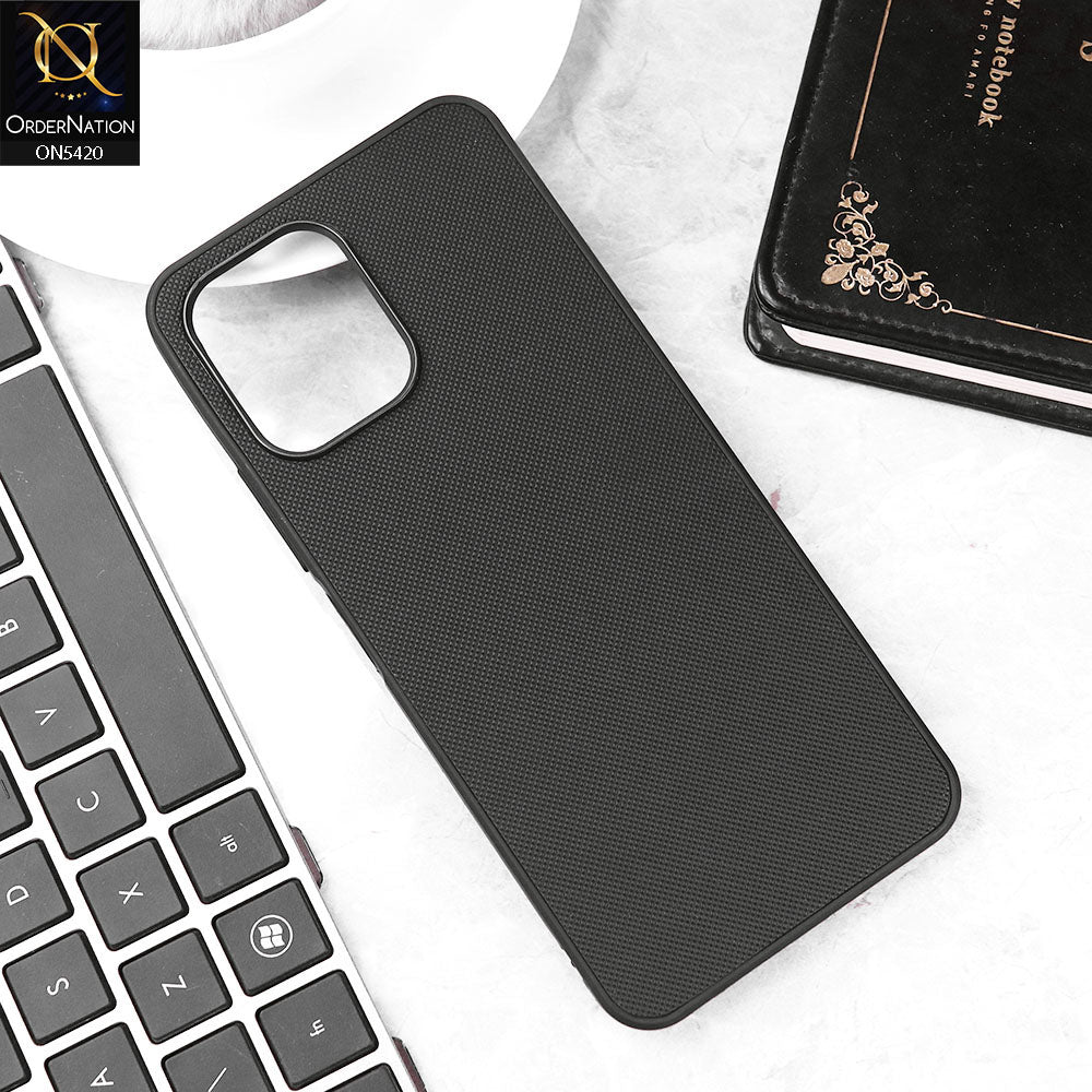 Xiaomi Redmi 12 Cover - Black - New Dotted Leather Texture Soft Borders Case