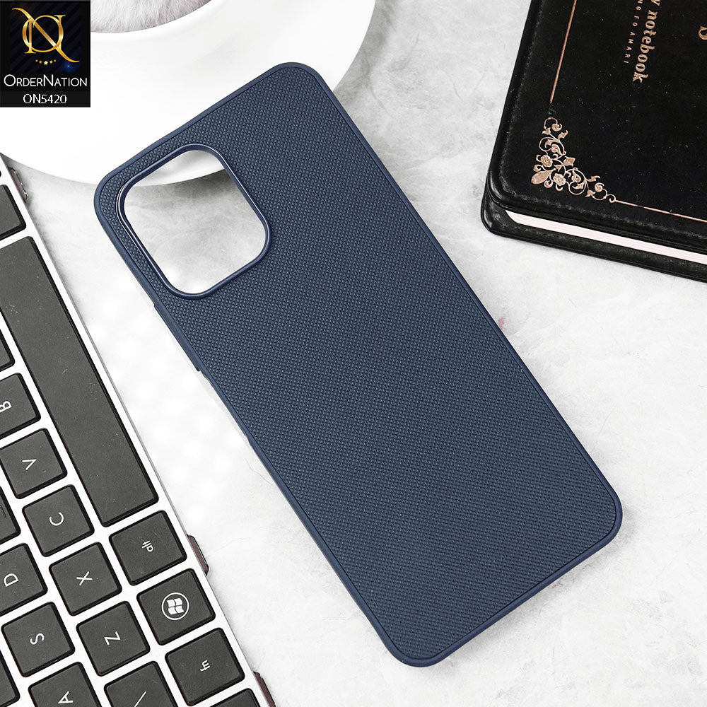 Xiaomi Redmi 12 Cover - Blue - New Dotted Leather Texture Soft Borders Case