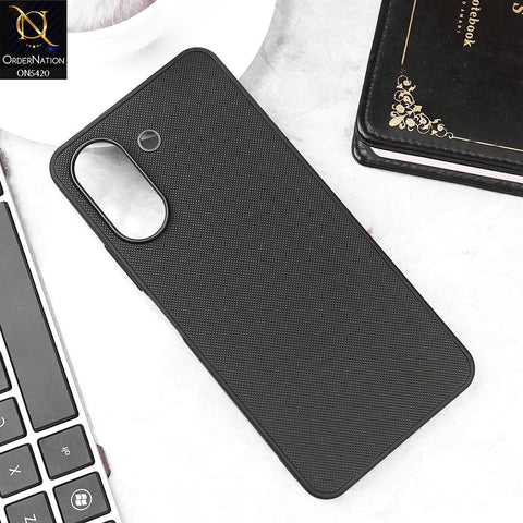 Xiaomi Redmi 13C Cover - Black - New Dotted Leather Texture Soft Borders Case