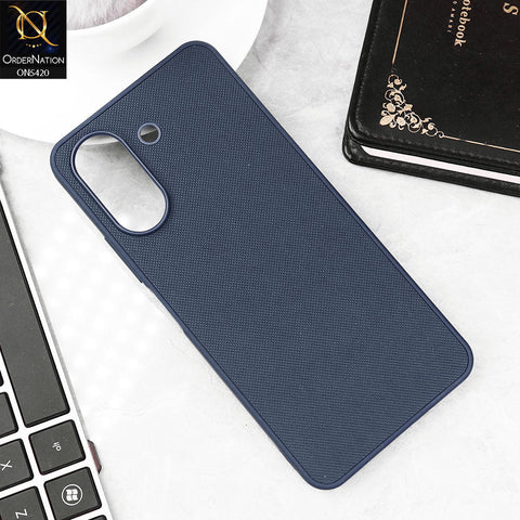 Xiaomi Redmi 13C Cover - Blue - New Dotted Leather Texture Soft Borders Case