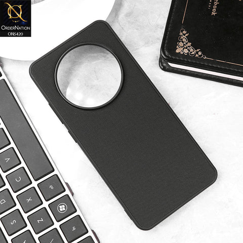 Xiaomi Redmi A3 Cover - Black - New Dotted Leather Texture Soft Borders Case