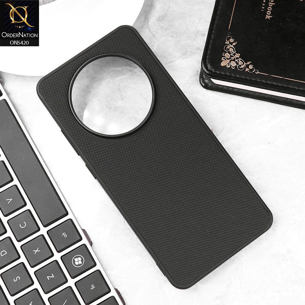 Xiaomi Redmi A3x Cover - Black - New Dotted Leather Texture Soft Borders Case
