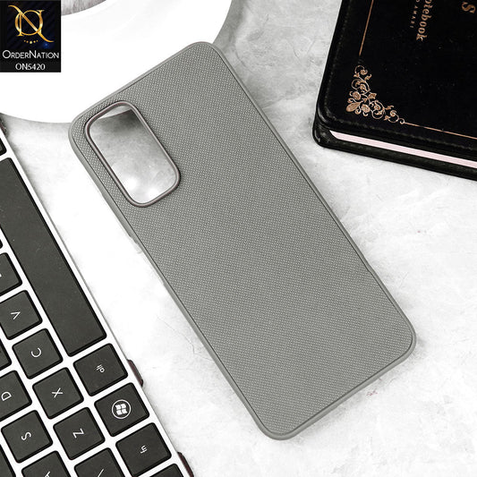Xiaomi Redmi Note 11 4G Cover - Gray - New Dotted Leather Texture Soft Borders Case