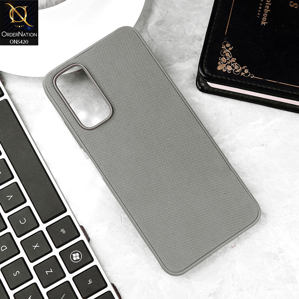 Xiaomi Redmi Note 11S Cover - Gray - New Dotted Leather Texture Soft Borders Case