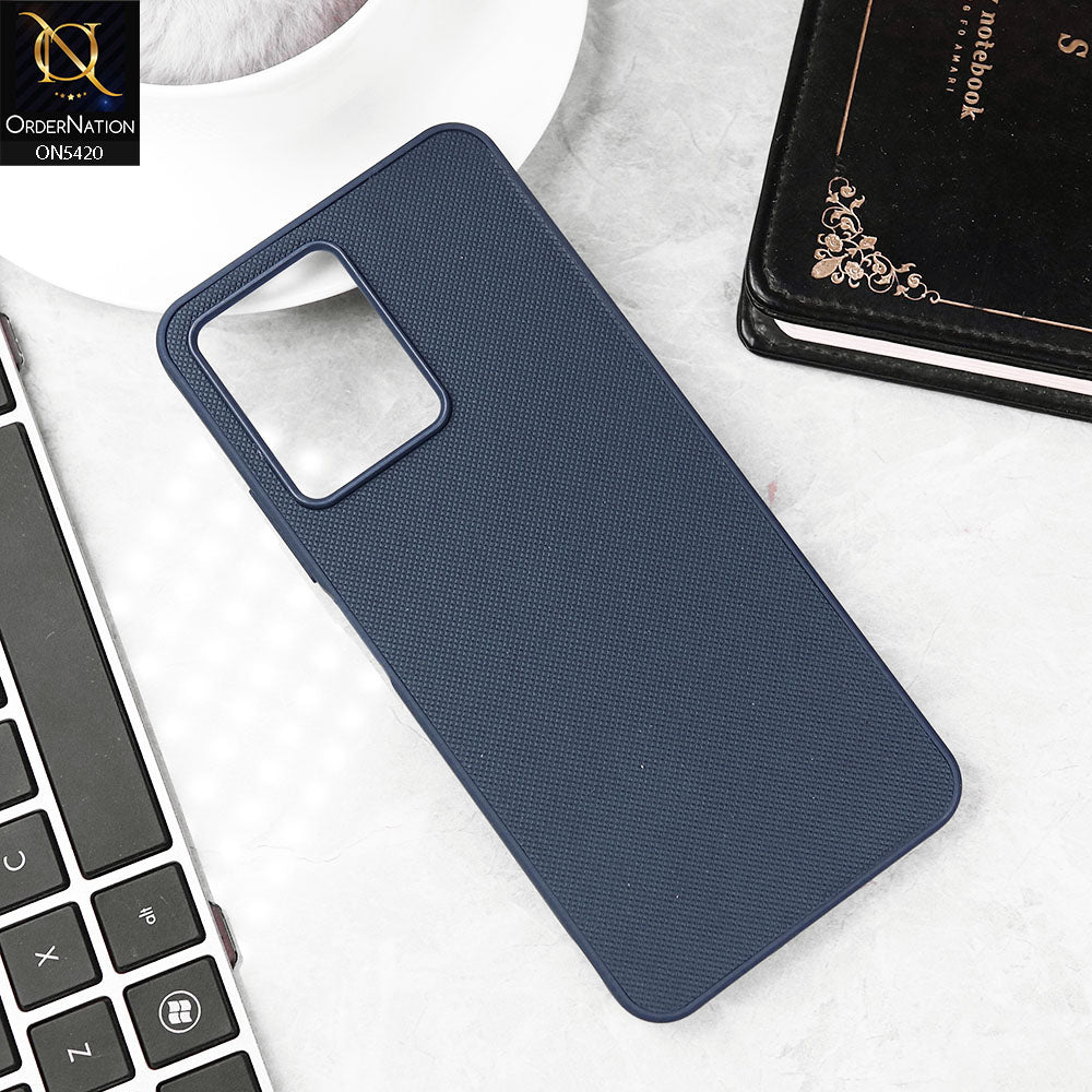 Xiaomi Redmi Note 12 4G Cover - Blue - New Dotted Leather Texture Soft Borders Case