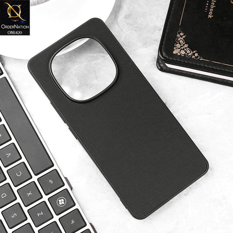 Xiaomi Redmi Note 14 Pro 4G Cover - Black - New Dotted Leather Texture Soft Borders Case