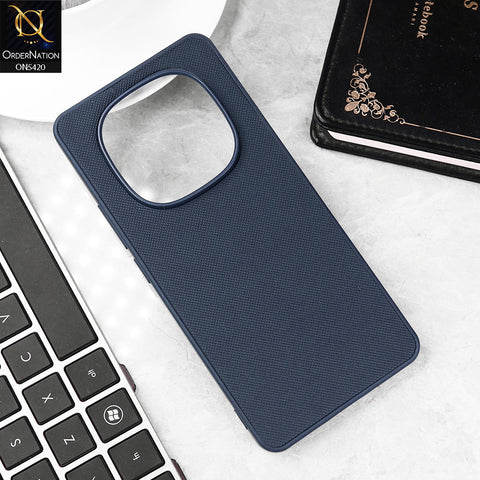 Xiaomi Redmi Note 14 Pro 4G Cover - Blue - New Dotted Leather Texture Soft Borders Case