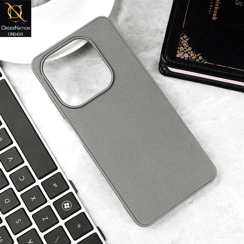 Infinix Smart 8 Pro Cover - Gray - New Dotted Leather Texture Soft Borders Case