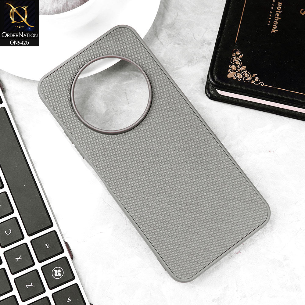 Tecno Spark 30C 4G Cover - Gray - New Dotted Leather Texture Soft Borders Case