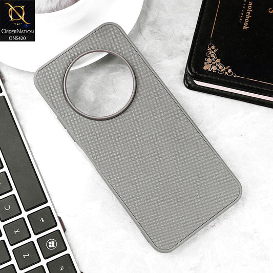 Tecno Spark 30C 4G Cover - Gray - New Dotted Leather Texture Soft Borders Case