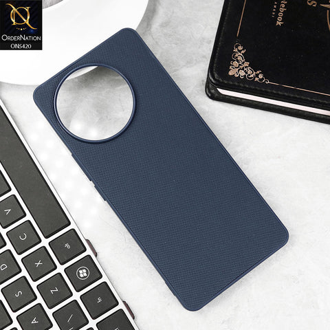 Tecno Spark 30 Pro Cover - Blue - New Dotted Leather Texture Soft Borders Case
