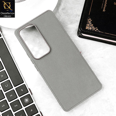 Vivo S18 Cover - Gray - New Dotted Leather Texture Soft Borders Case