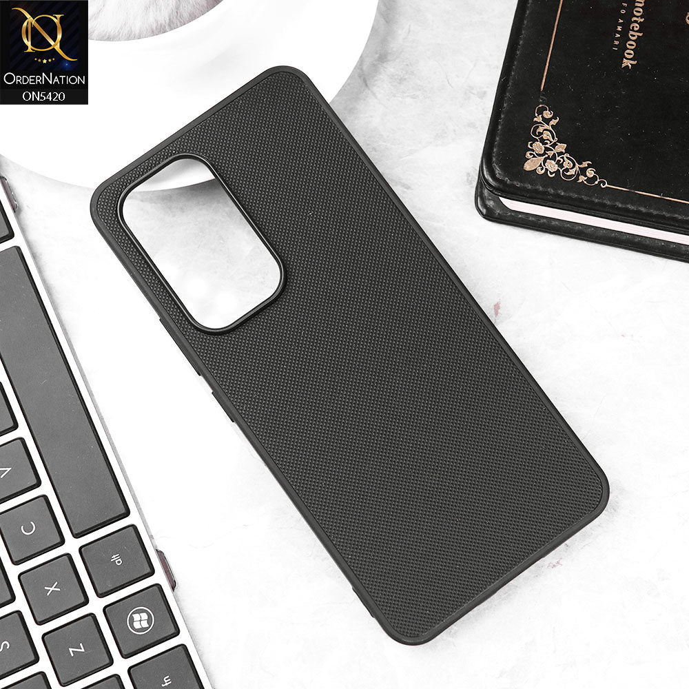 Vivo V30 Lite 4G Cover - Black - New Dotted Leather Texture Soft Borders Case