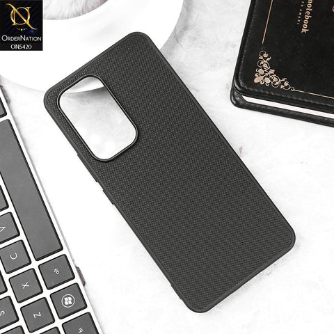 Vivo V30 Lite 4G Cover - Black - New Dotted Leather Texture Soft Borders Case