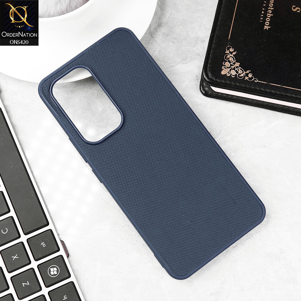 Vivo V30 Lite 4G Cover - Blue - New Dotted Leather Texture Soft Borders Case