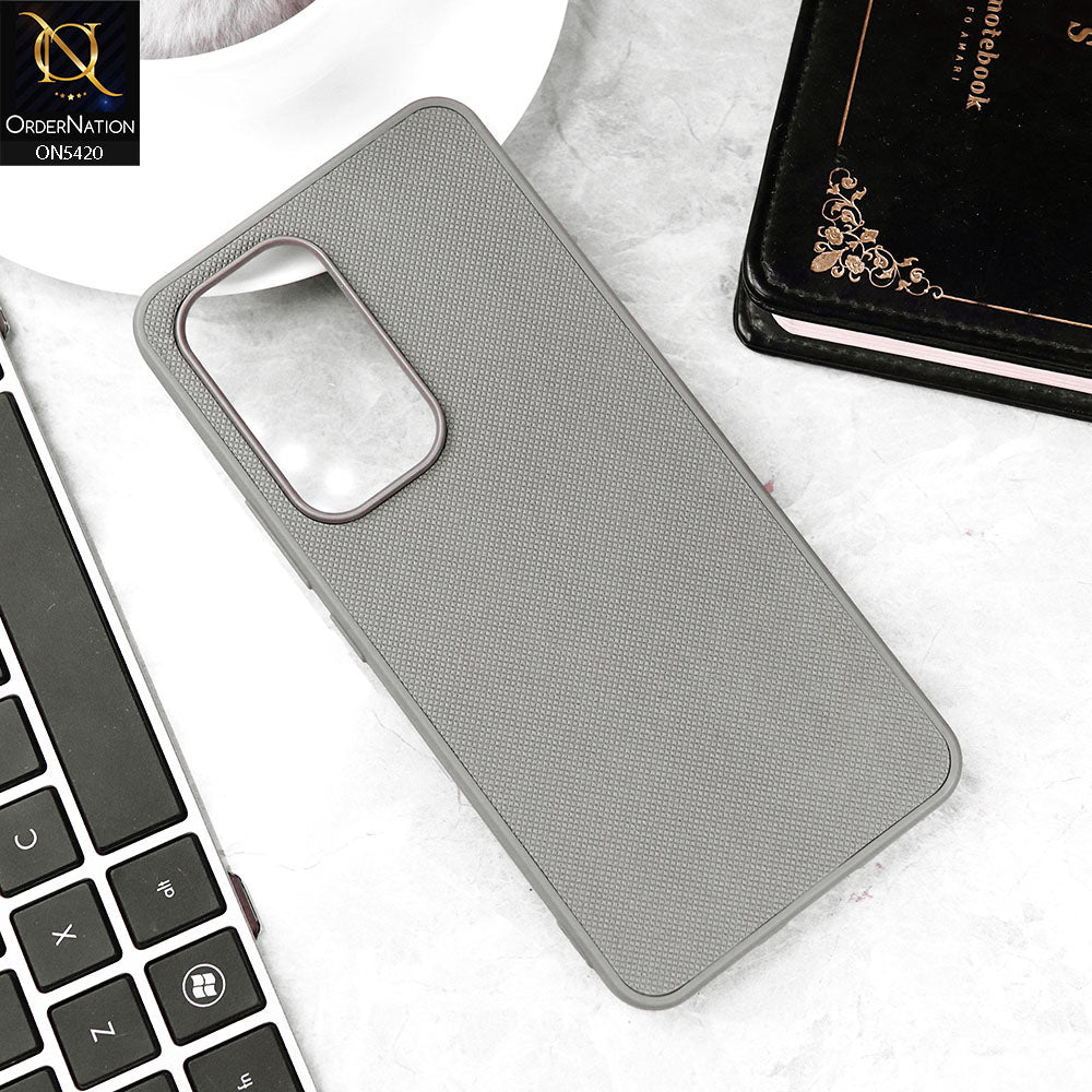 Vivo Y200e Cover - Gray - New Dotted Leather Texture Soft Borders Case