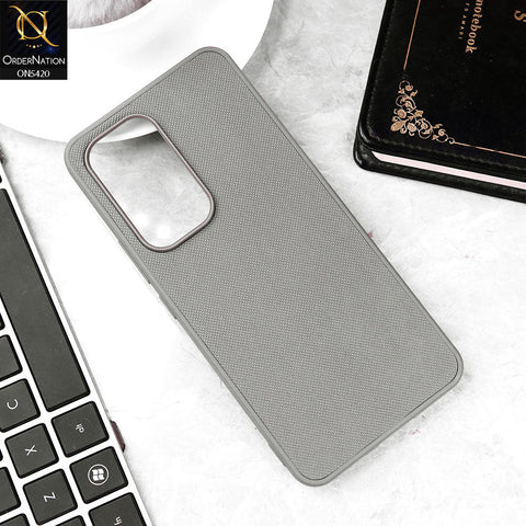 Vivo Y200e Cover - Gray - New Dotted Leather Texture Soft Borders Case