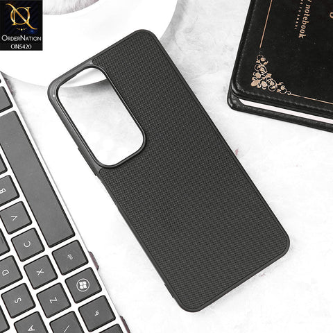 Vivo Y19s Cover - Black - New Dotted Leather Texture Soft Borders Case