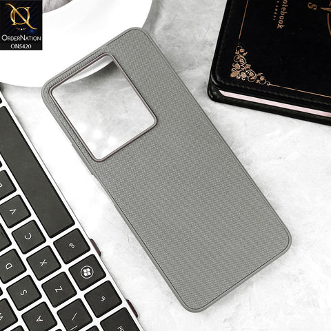 Vivo Y27s Cover - Gray - New Dotted Leather Texture Soft Borders Case