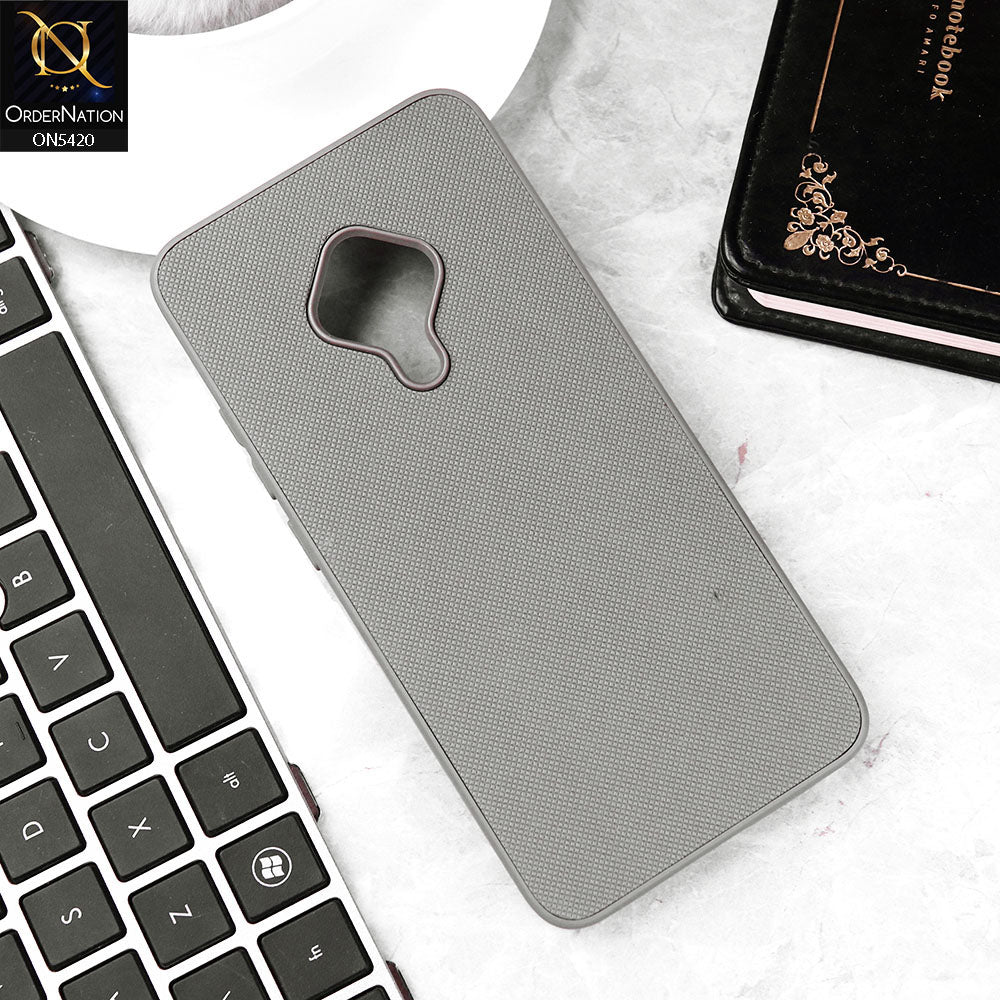Vivo Y51 (2020 September) Cover - Gray - New Dotted Leather Texture Soft Borders Case