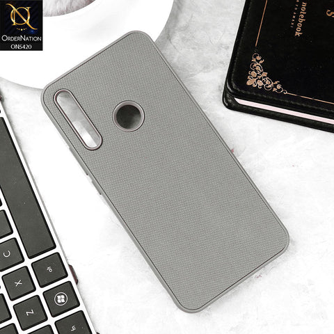 Honor 9X Cover - Gray - New Dotted Leather Texture Soft Borders Case