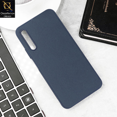 Honor 9X Pro Cover - Blue - New Dotted Leather Texture Soft Borders Case