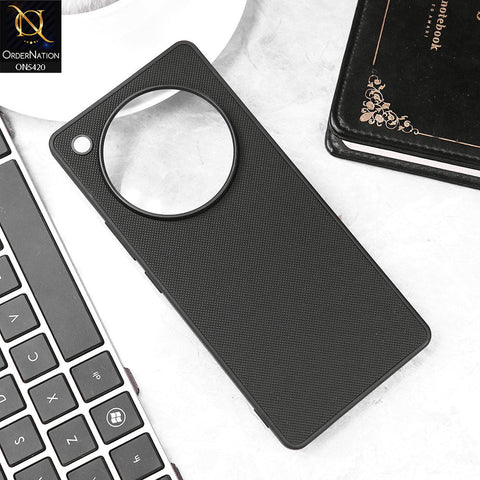 Infinix Zero 40 4G Cover - Black - New Dotted Leather Texture Soft Borders Case