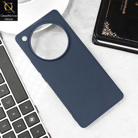 Infinix Zero 40 4G Cover - Blue - New Dotted Leather Texture Soft Borders Case