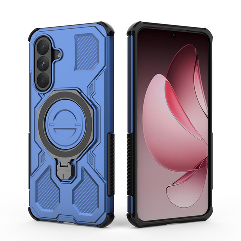 Samsung Galaxy A35 Cover - Blue -  MagSafe Compatible Case with Kickstand Ring Holder TPU Shockproof