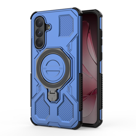 Samsung Galaxy A26 Cover - Blue -  MagSafe Compatible Case with Kickstand Ring Holder TPU Shockproof