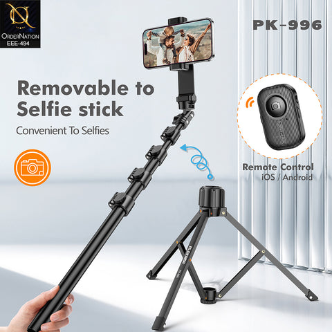 Plokama PK-996 Professional 170cm Photograph Tripod Stand with Wireless Shutter Remote