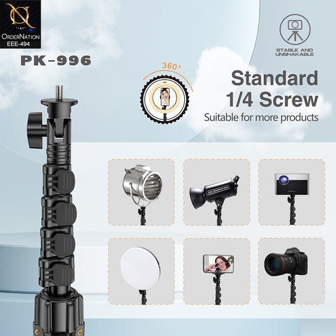 Plokama PK-996 Professional 170cm Photograph Tripod Stand with Wireless Shutter Remote