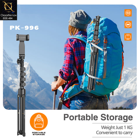 Plokama PK-996 Professional 170cm Photograph Tripod Stand with Wireless Shutter Remote